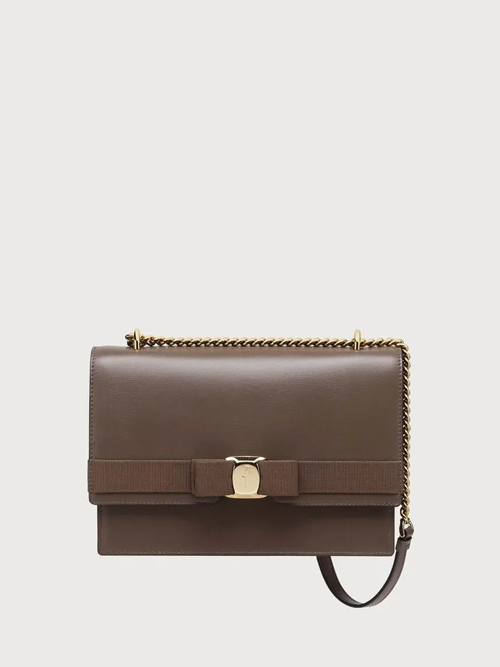 Ferragamo Women Vara Bow cross body bag Brown