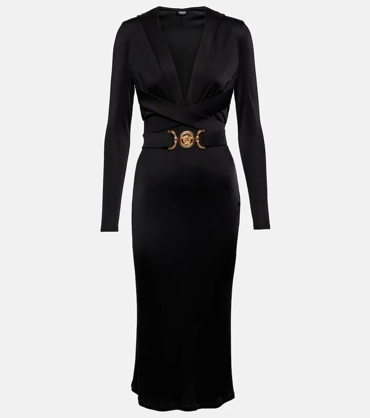 Medusa Biggie hooded midi dress