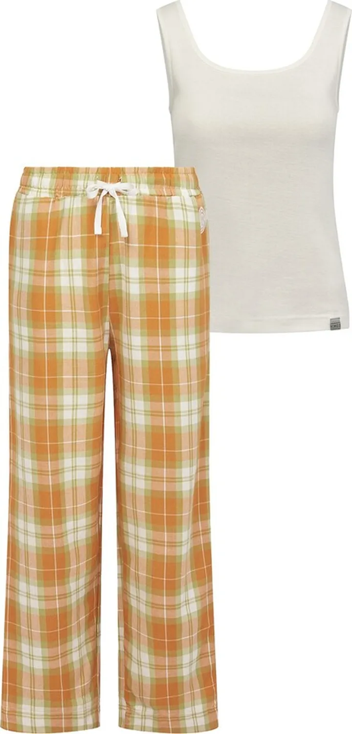 KOMODO - Jim Jam Pyjama Trousers Set Womens - Yellow & Orange