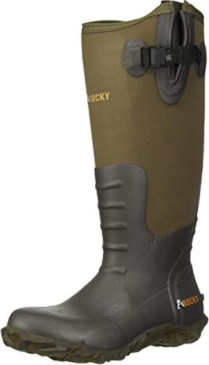 Rocky Men's Core Brown Rubber Waterproof Outdoor Boot Knee High