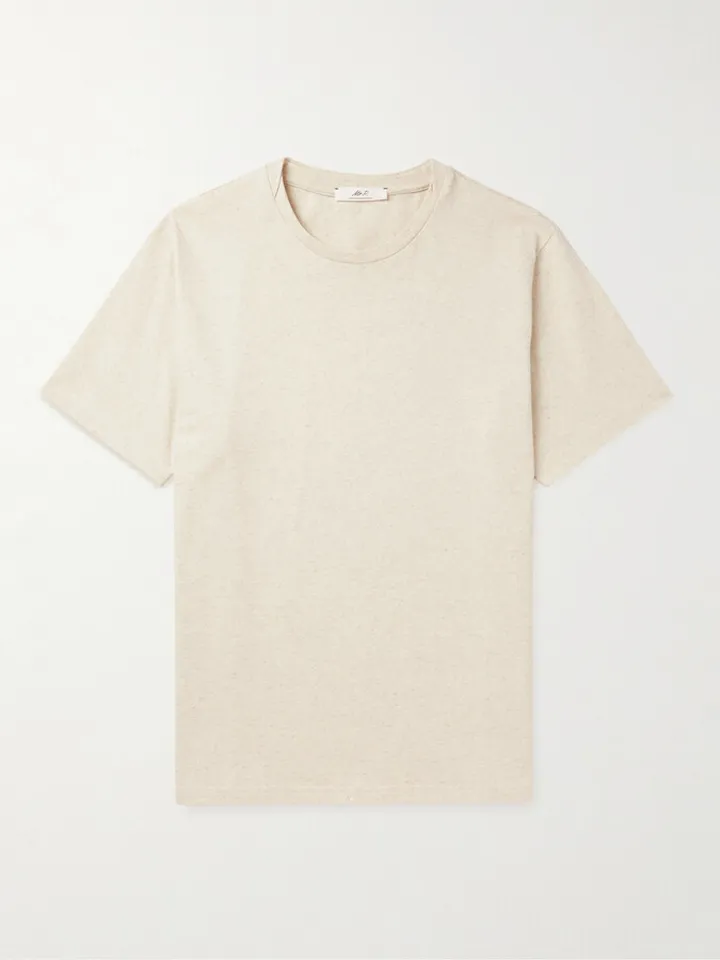 Slub Cotton and Hemp-Blend Jersey T-Shirt