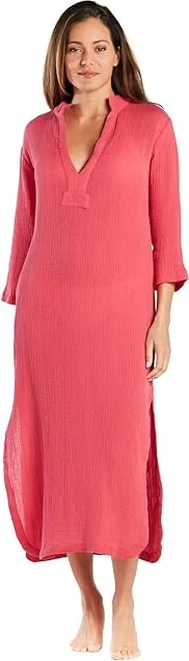 Helen Jon Brigid Tunic (Watermelon Pink) Women's Swimwear