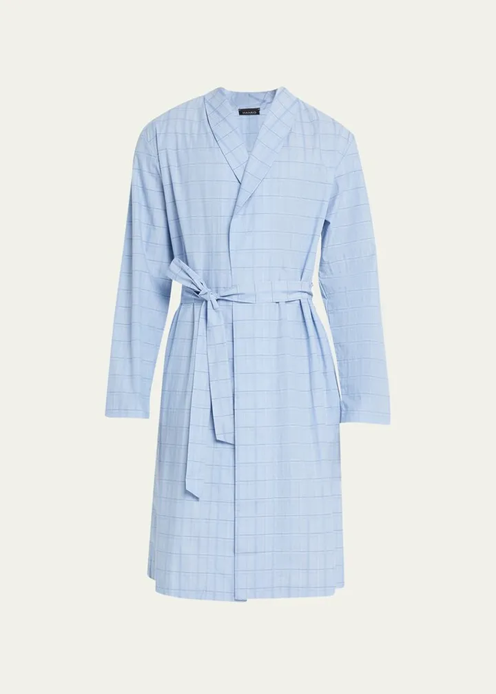 Men's Ian Cotton Poplin Robe