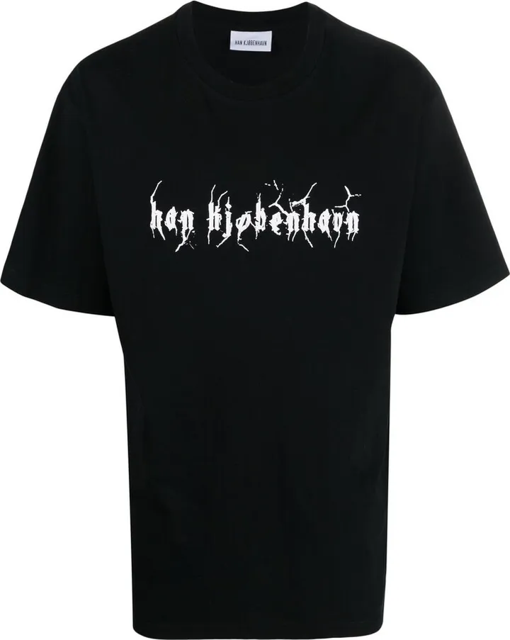 logo-print oversized T-shirt