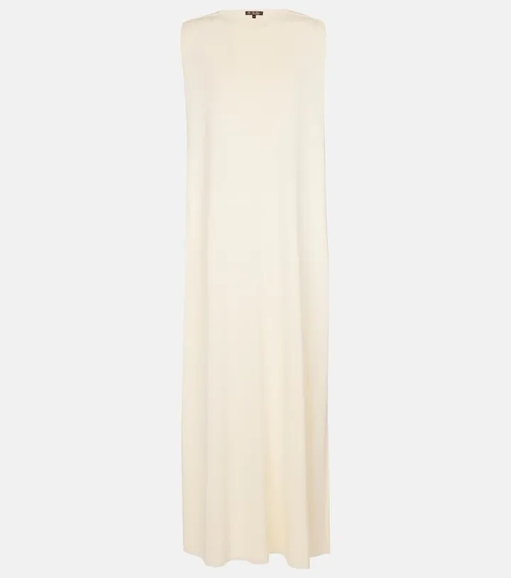 Mayan silk knit maxi dress
