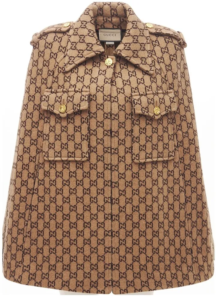 GG Wool cloth cape