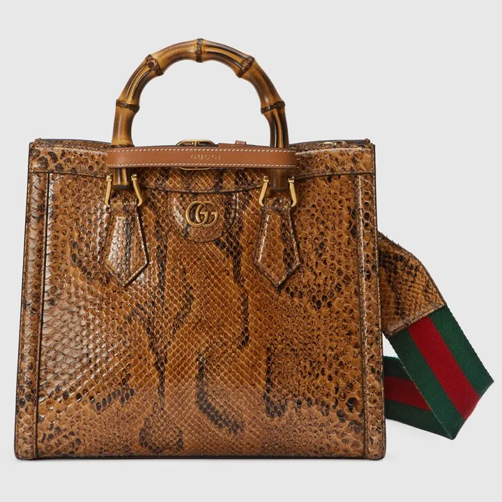 Gucci Diana small python bag
