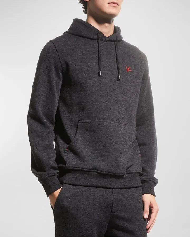 Men's Wool-Blend Pullover Hoodie