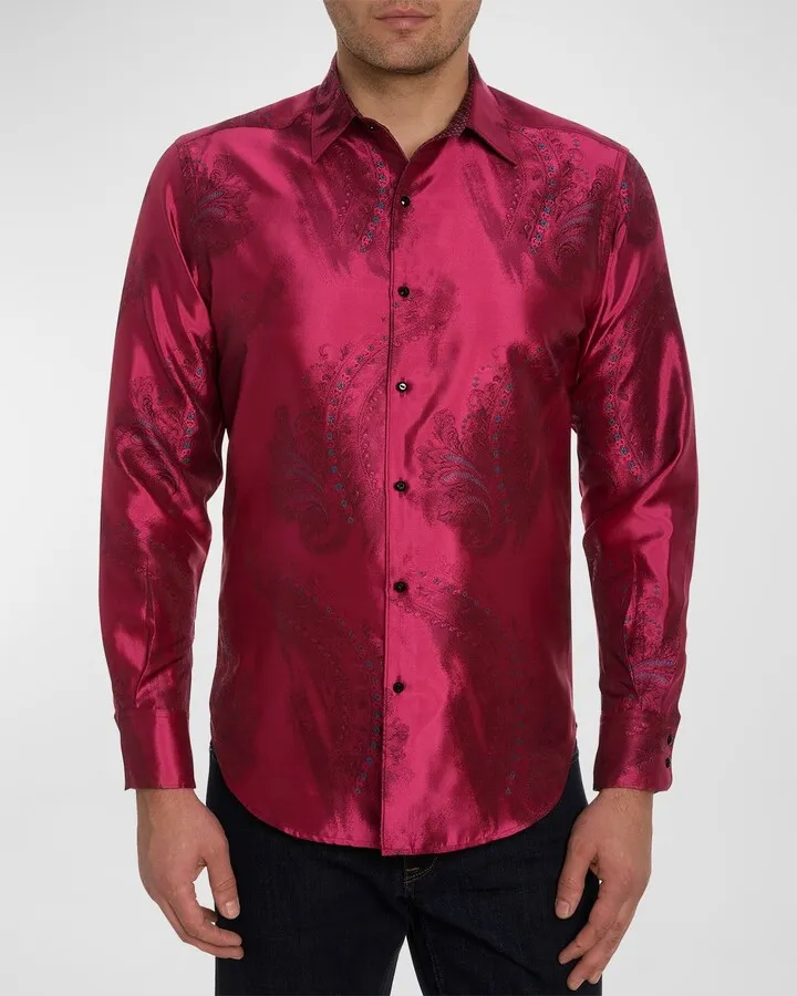 Men's It's Electric Silk-Blend Sport Shirt