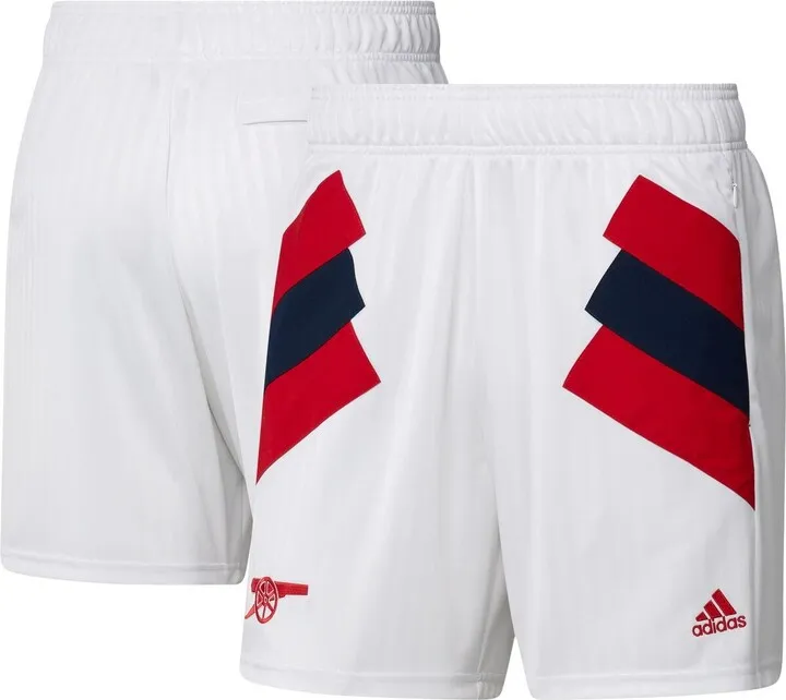 Men's adidas White Arsenal Football Icon Shorts