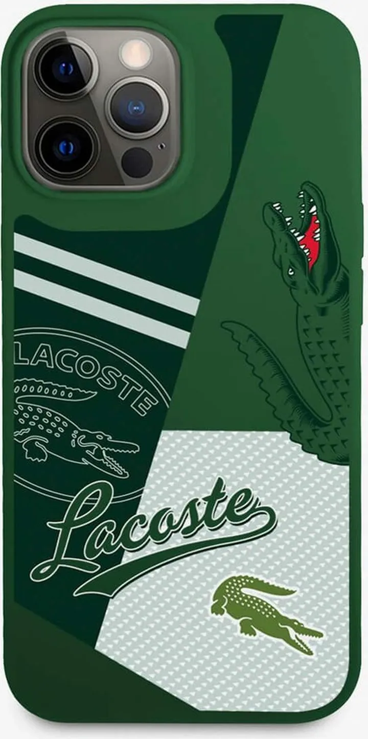 Lacoste Patchwork Print iPhone 14 Pro Case