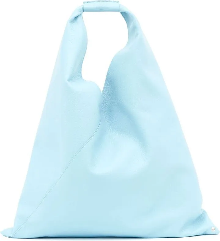 Triangle flat-handle tote