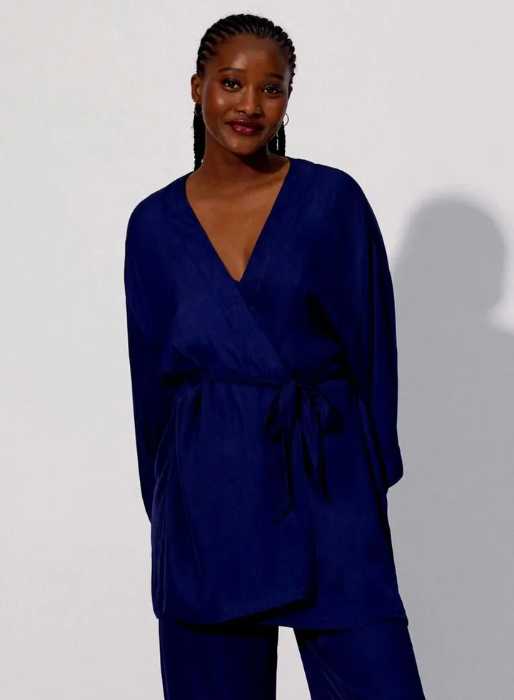Longline Tie Detail Kimono