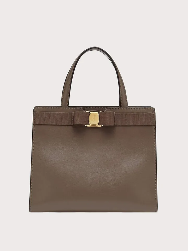 Ferragamo Women Vara Bow top handle Brown