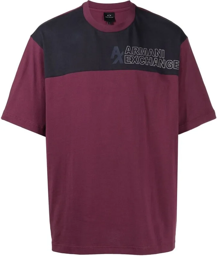 two-tone logo T-shirt