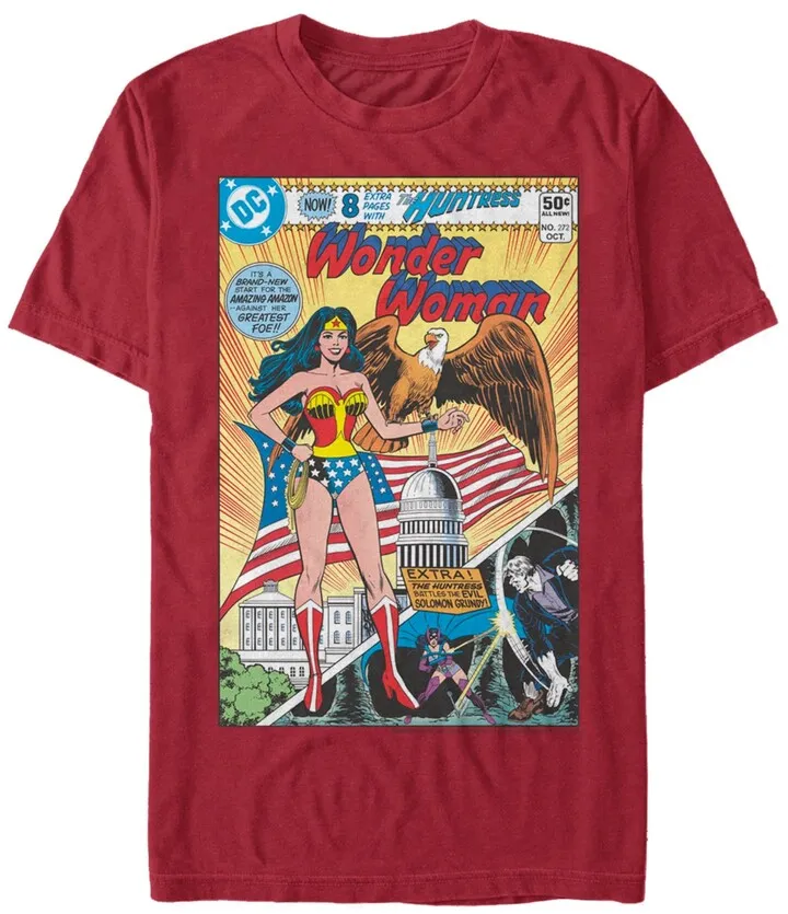 Men's Wonder Woman Wonder Woman Comic Short Sleeve T-shirt