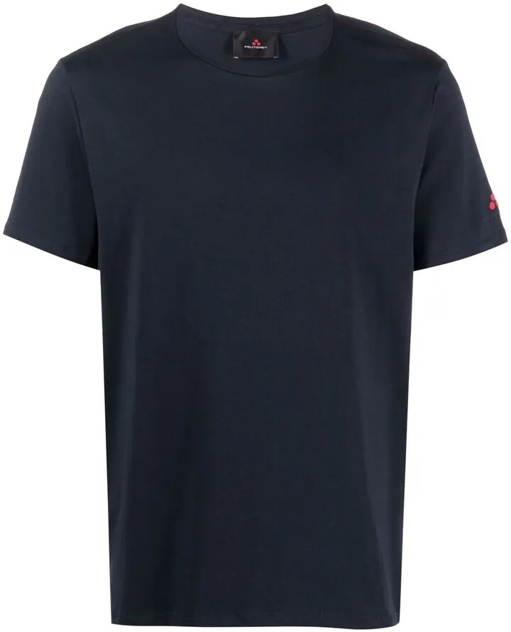 crew-neck fitted T-shirt