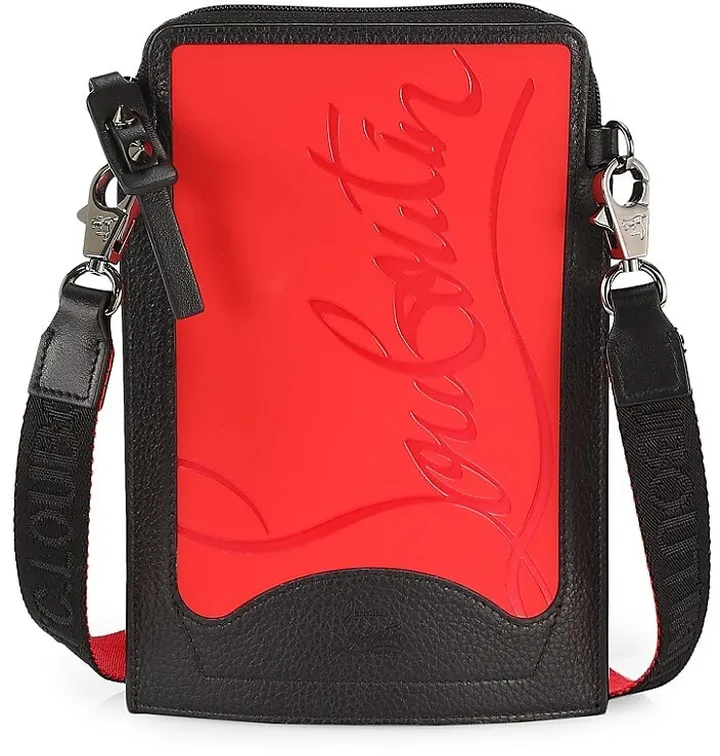 Loubilab Sneaker-Sole Leather Crossbody Pouch