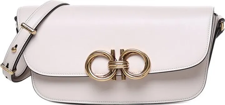 Salvatore Ferragamo Trapezio Logo Plaque Small Shoulder Bag