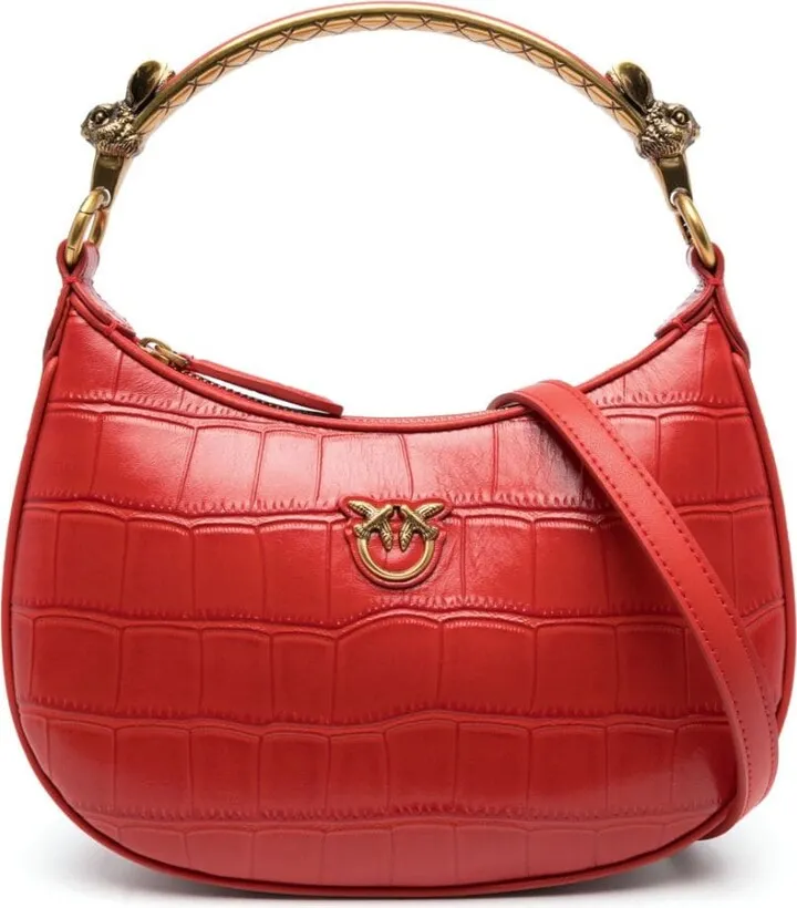mini Love Half Moon leather bag