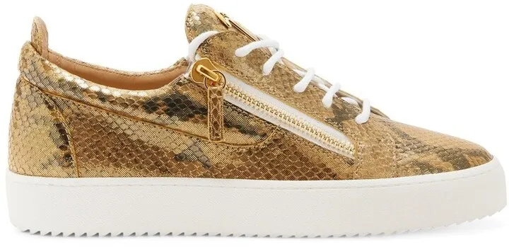 Frankie snakeskin-effect sneakers