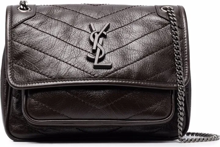 Niki logo plaque shoulder bag