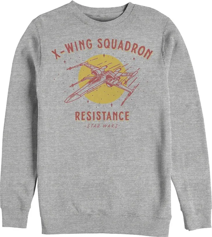 Men's Star Wars: The Rise of Skywalker X-Wing Squadron Sweatshirt - Athletic Heather - Medium