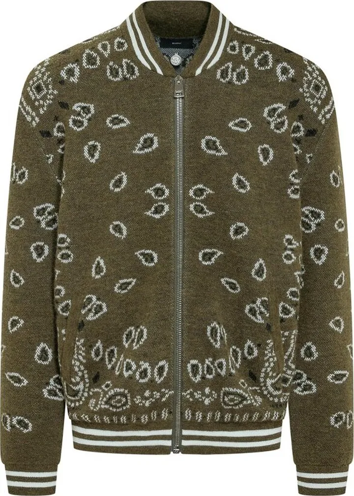 Alanui Knitted Zipped Bomber Jacket