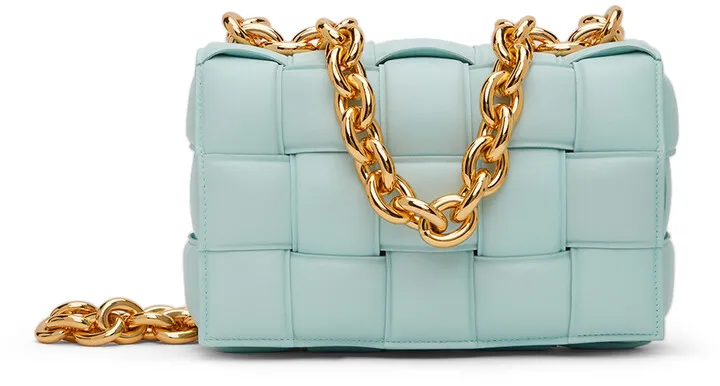 Bottega Veneta Blue Padded Chain Cassette Bag