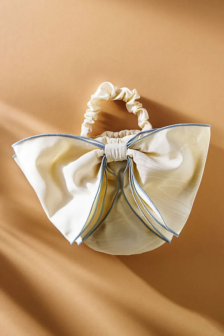 Loeffler Randall Sierra Oversized Bow Mini Tote Bag White