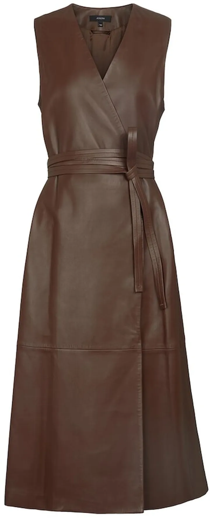 Dibo leather midi dress