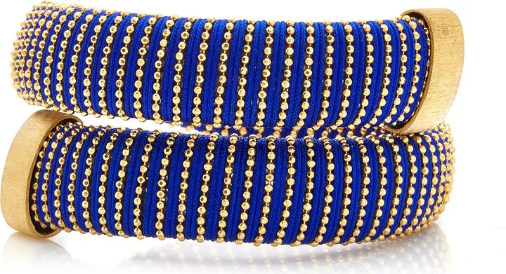 Women's Cobalt Caro Gold-Plated Bracelet