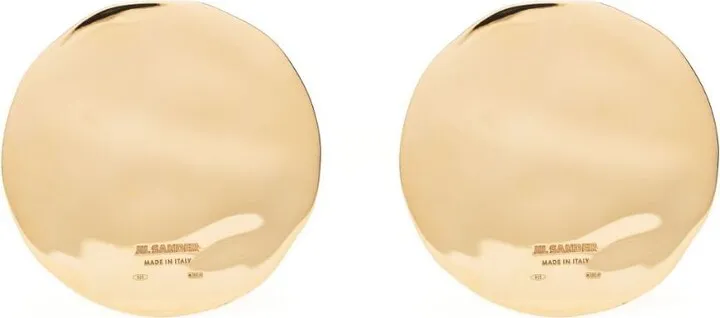 Logo-Engraved Circle Earrings