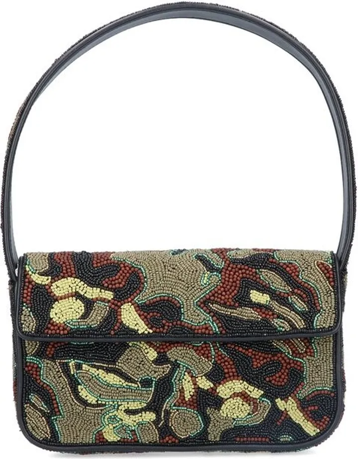 Staud Tommy Beaded Shoulder Bag