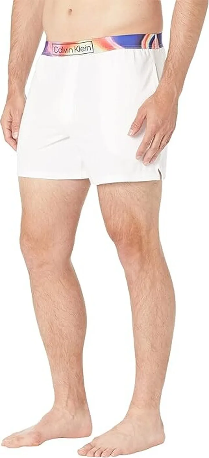 Calvin Klein Underwear Reimagined Heritage Pride Lounge Sleep Shorts (White) Men's Pajama