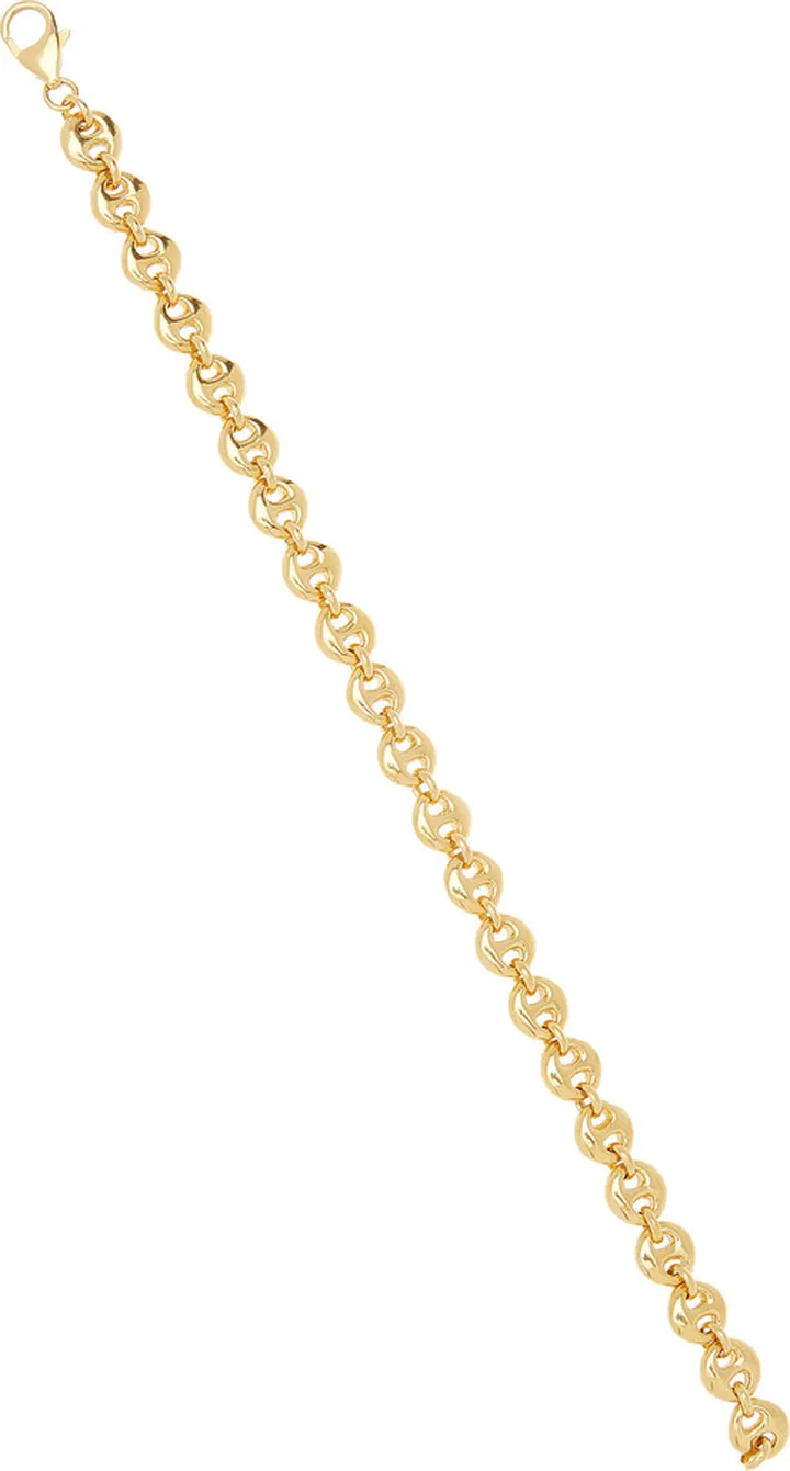 Women's Gold Small Circle Link Bracelet