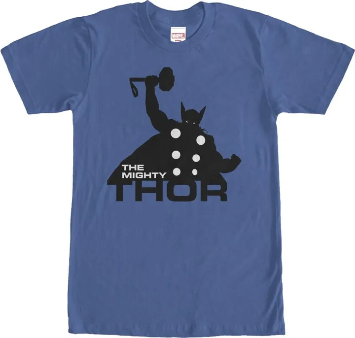 Men's Marvel Thor Silhouette T-Shirt - Royal - X Large