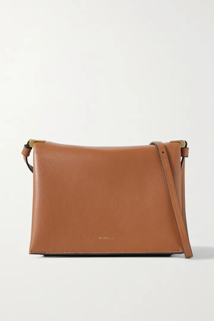 Wandler - Uma Box Leather Shoulder Bag - Brown
