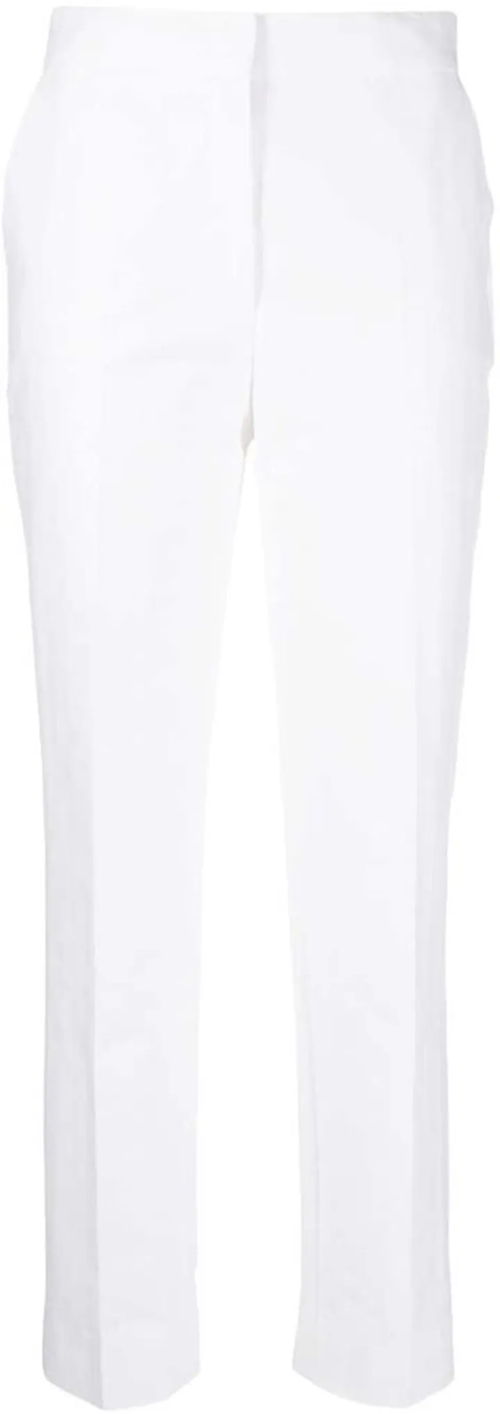 High-Waisted Straight-Leg Trousers