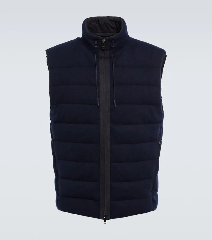 Oasi cashmere down vest