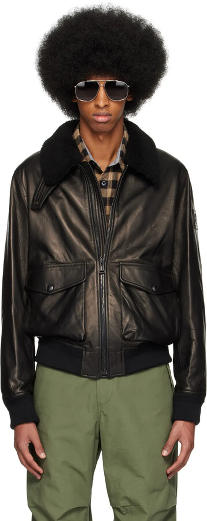 Belstaff Black Chart Leather Jacket