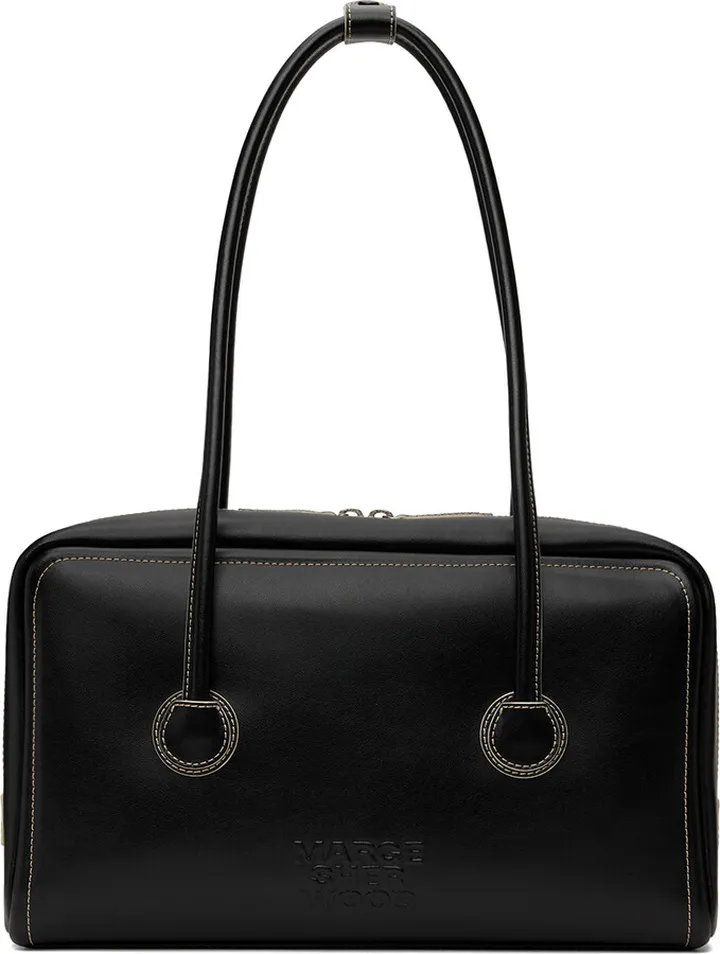 Marge Sherwood Black Soft Boston Bag