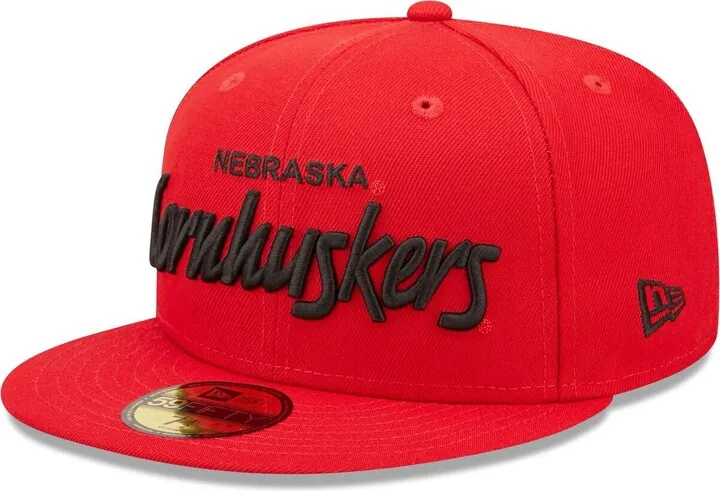 Men's New Era Scarlet Nebraska Huskers Griswold 59FIFTY Fitted Hat