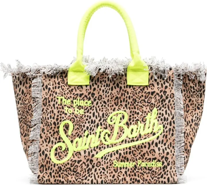 Vanity leopard-print tote bag