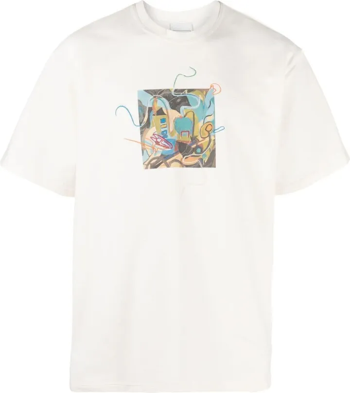 Sociale embroidered organic cotton T-shirt