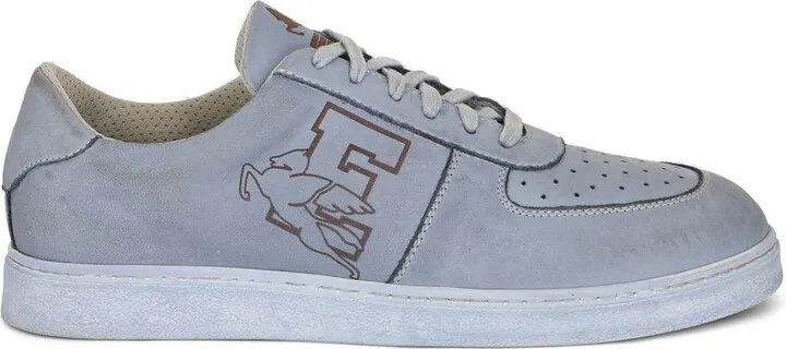 Side Logo-Print Low-Top Sneakers