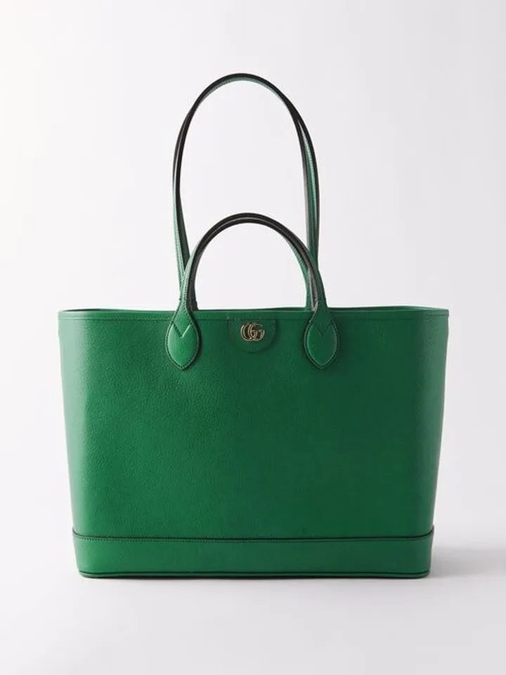 Ophidia Medium Grained-leather Tote Bag