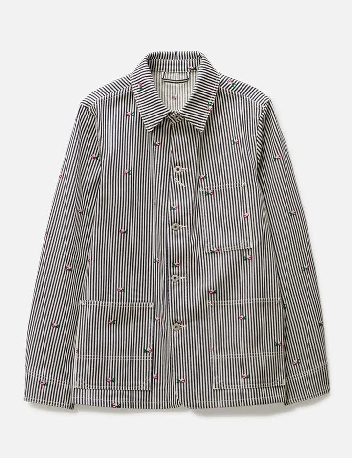 Rinse Striped Workwear Denim Jacket