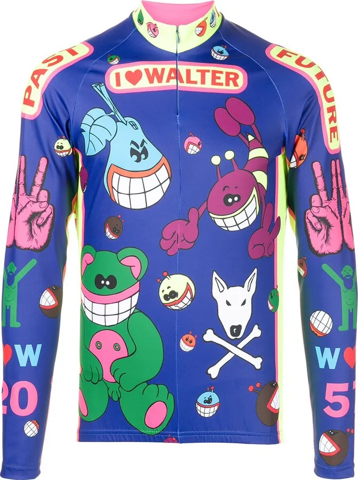 Cartoon-Print Bike Top