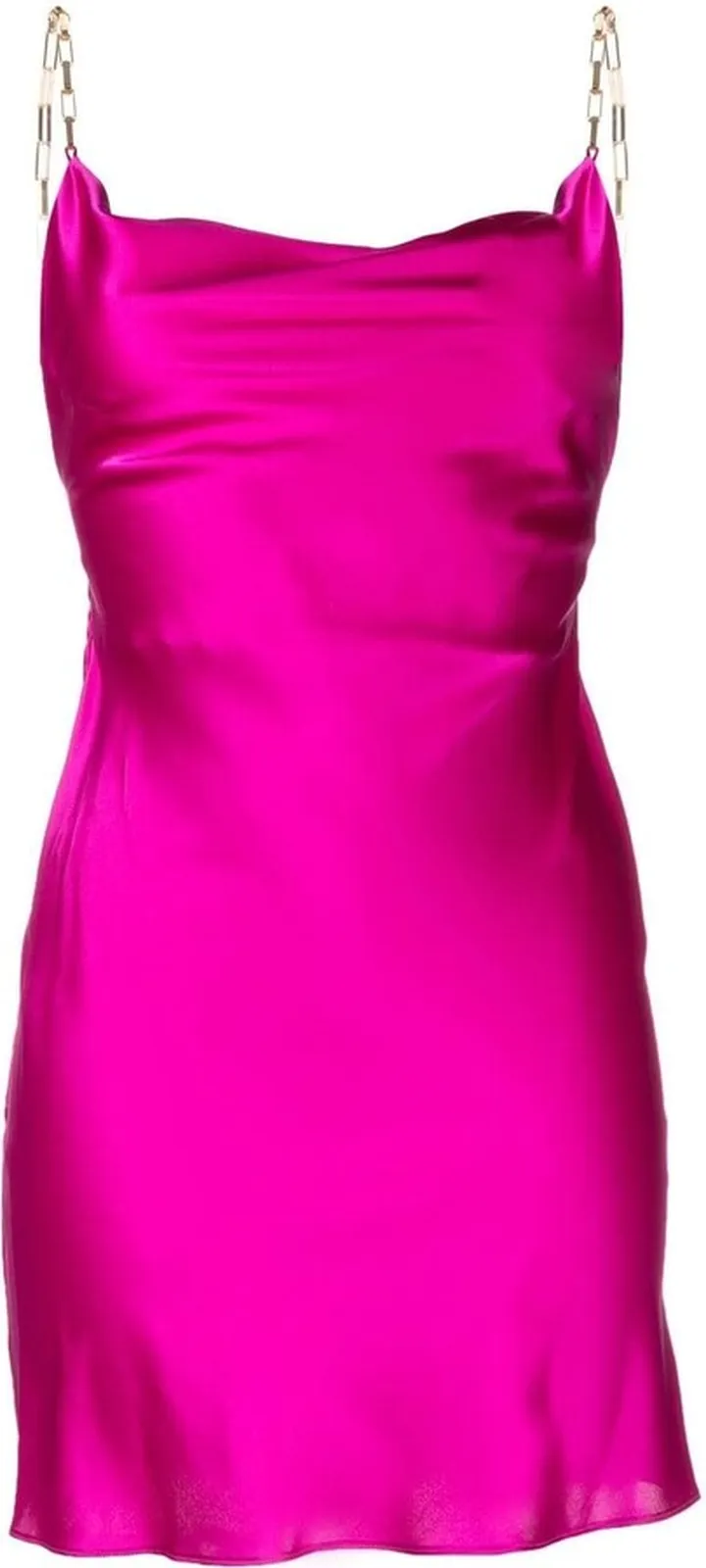 Callente satin-finish dress